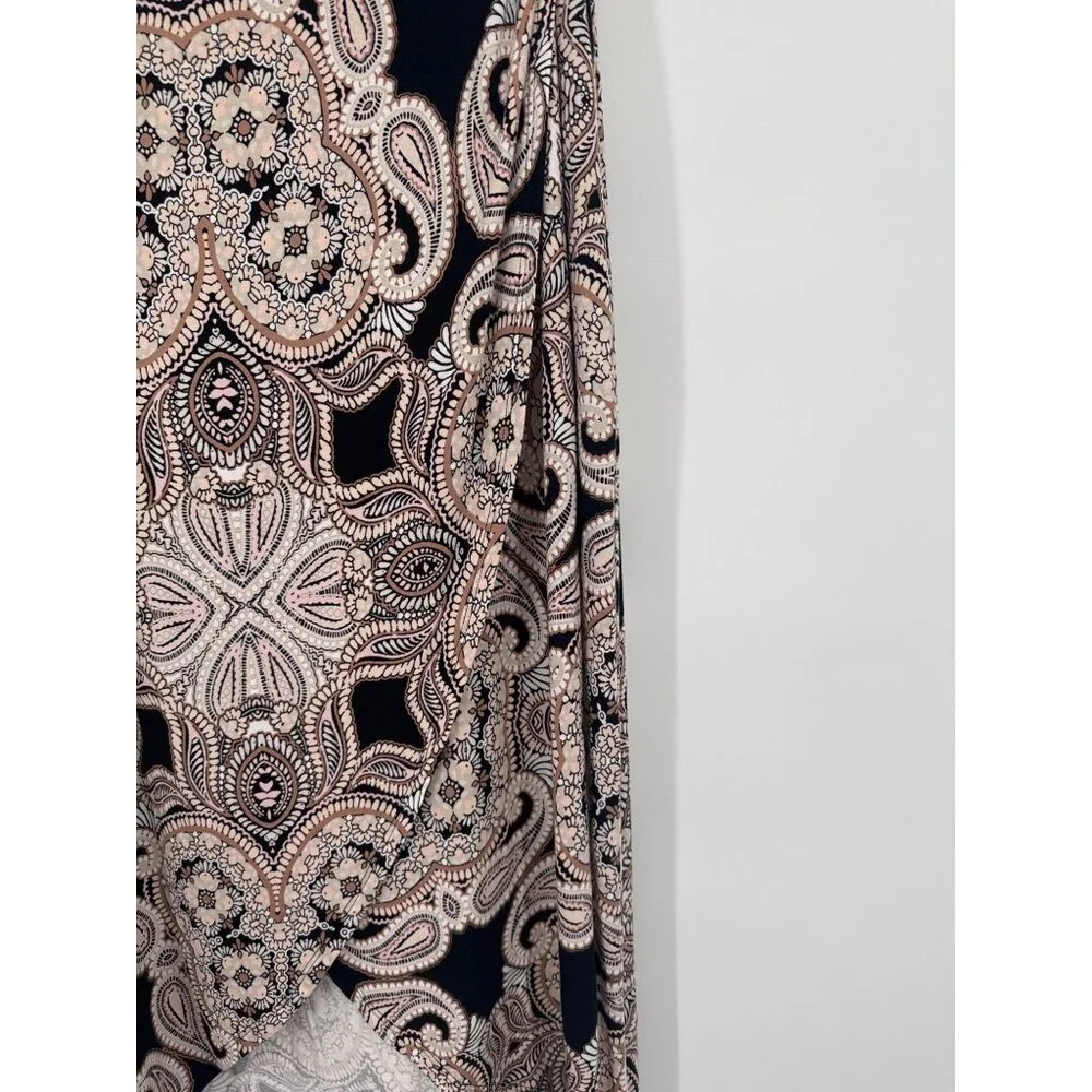 Maeve skirt Anthropologie Corvo Faux Wrap Paisley Jersey knit Midi size large